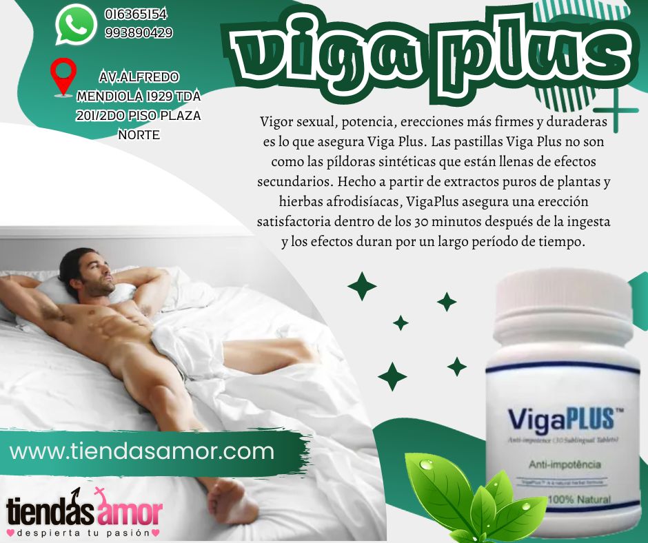 VIGA PLUS POTENCIADOR SEXUAL INTIMO PARA HOMBRES